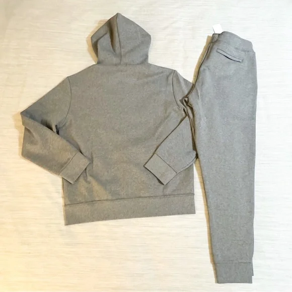 Polo Ralph Lauren Double Knit Tech Fleece Jogger Sweatsuit Grey Black Po…